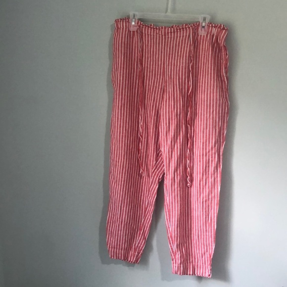 Beachlunchlounge Striped linen/cotton pants - Picture 1 of 3